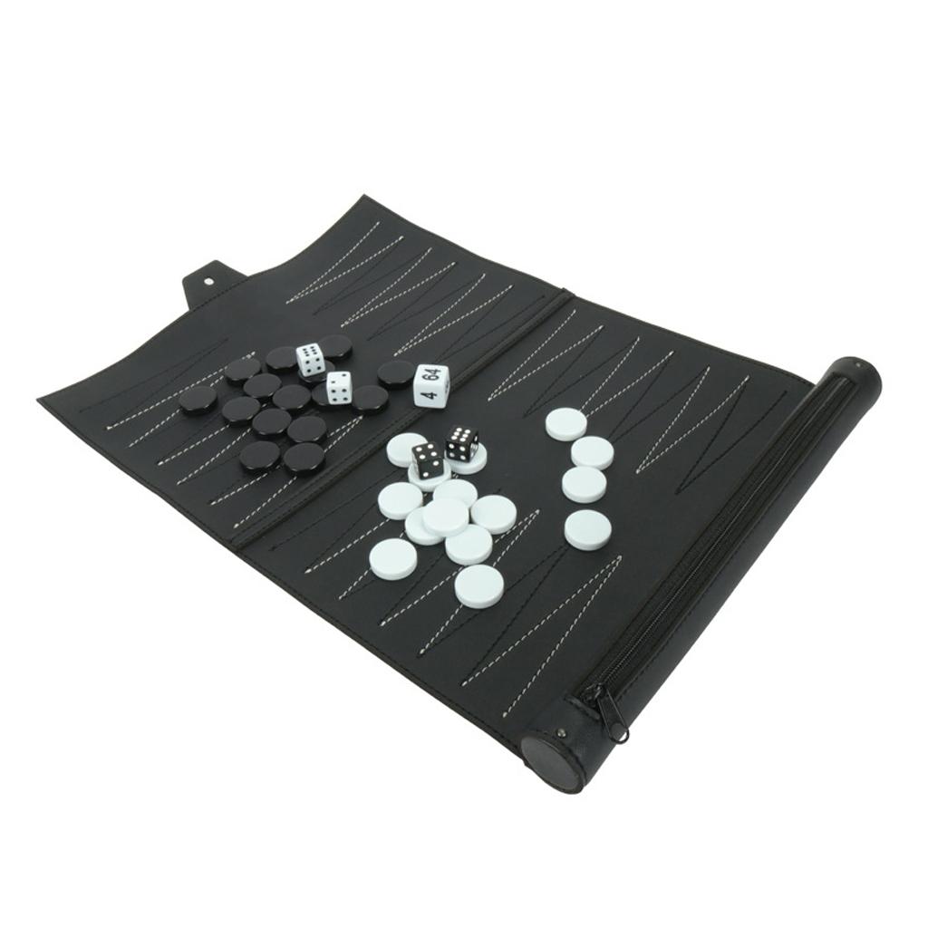 Board Game For 5 Players - Set da Backgammon Vintage in Pelle