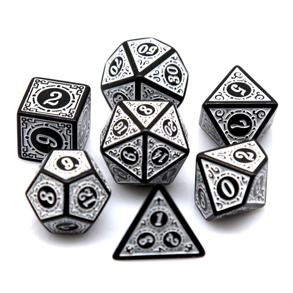 Board Game Rpg - 7 Pz/set Set di Dadi Finestra