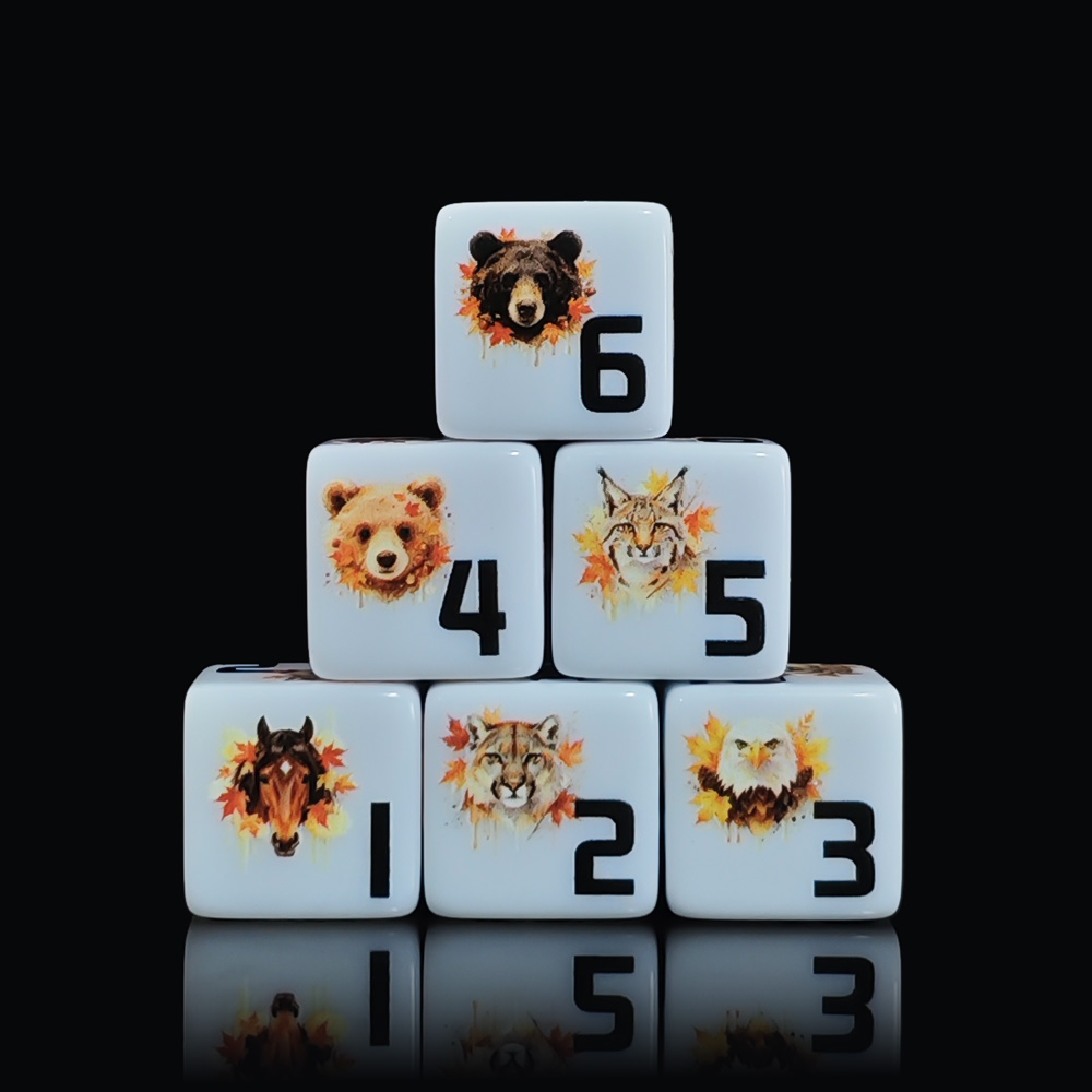 Board Game Wild Wild - 12 Pezzi Dadi D6 in Acrilico