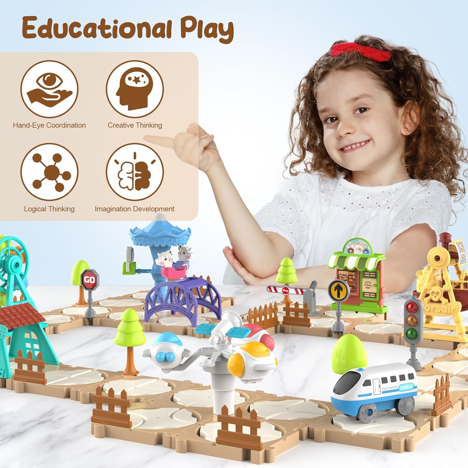 Set di Pista per Auto Puzzle F - Board Game For Kids recensione e prezzo