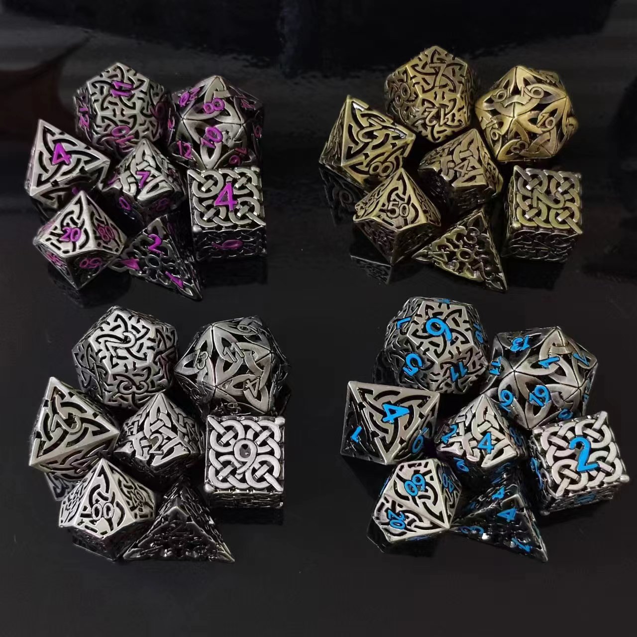 7 pz Cosplay D4-D20 DND ottone - Board Game Rpg recensione e prezzo