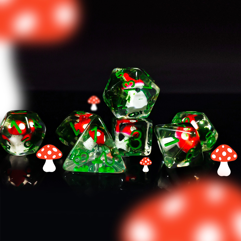 7 pz/set DND Dadi Resina Trasp - Board Game Rpg recensione e prezzo