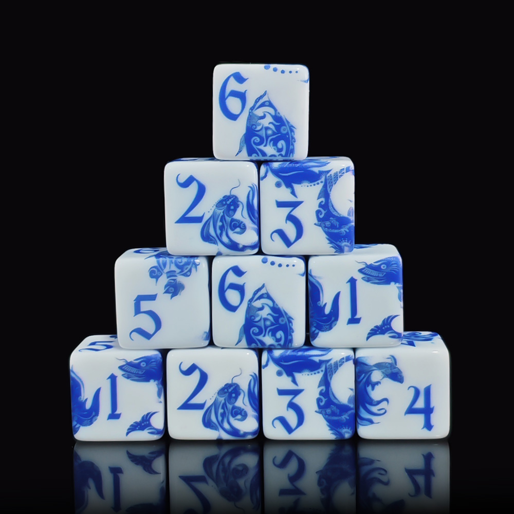 12 pezzi di dadi D6 in porcell - Board Game Rpg recensione e prezzo