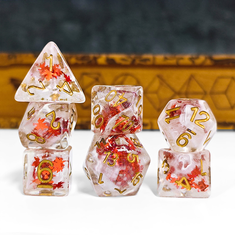 7PCS DND Dadi Resina Trasparen - Board Game Rpg recensione e prezzo